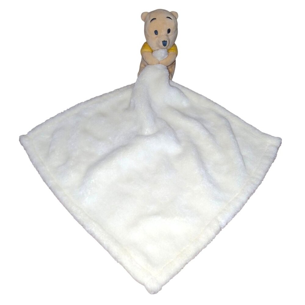 Lambs & Ivy Disney Baby Winnie Pooh Lovey Plush Security Blanket Yellow Cream